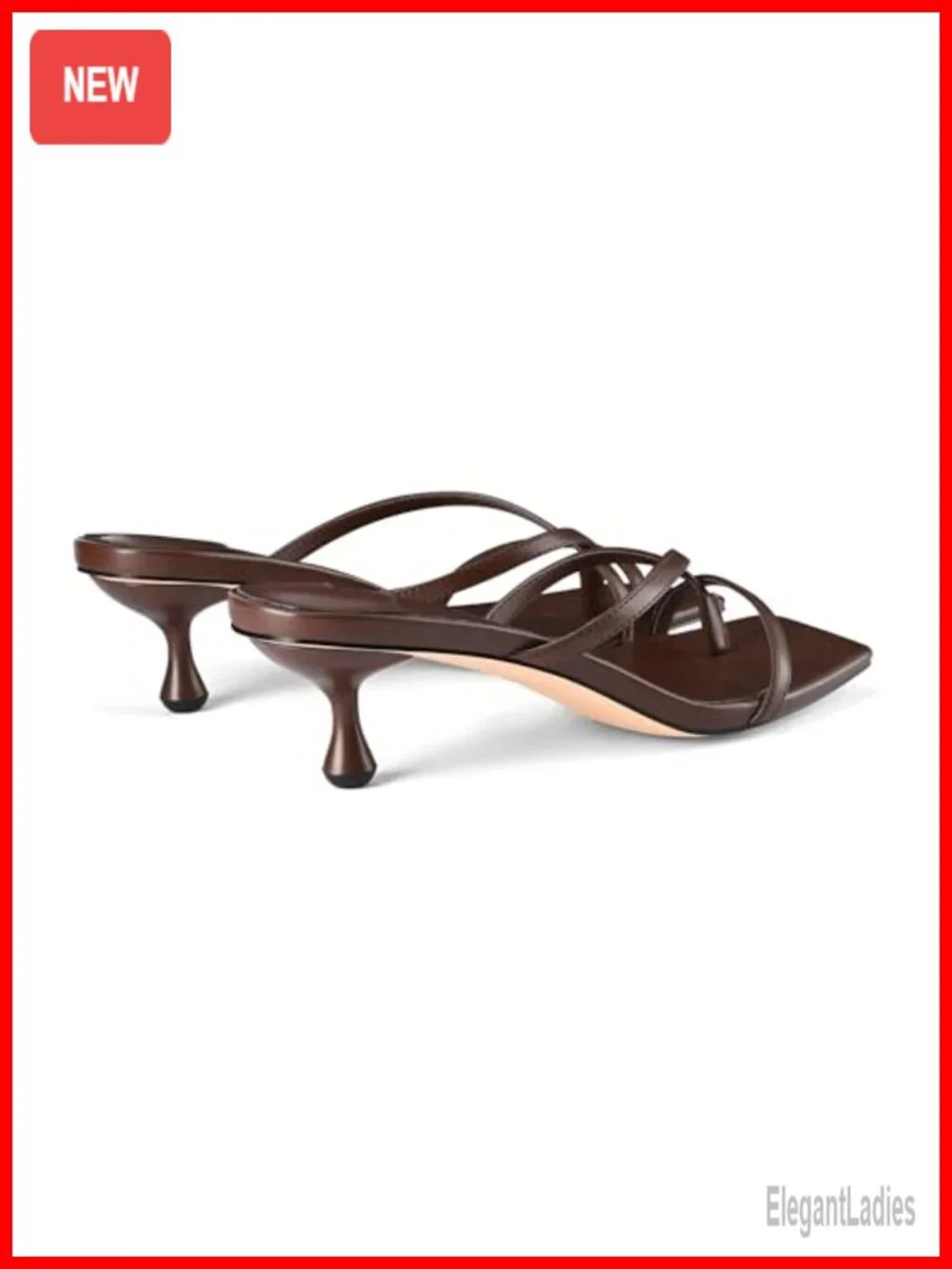 Kitten Heels Flip Flop Thong Square Open Toe Low Heel Slip On Slides Party